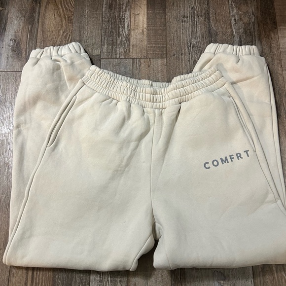 Comfortable Cream Joggers - Picture 1 of 3
